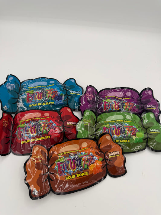 Fruitz 500 mg hash rosin edible